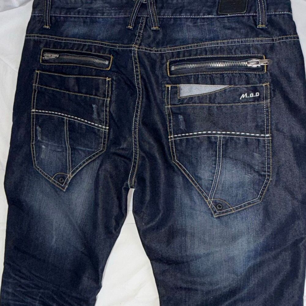 MOD Miracle Of Denim EUC Mens DANNY Dark Night Jean Grunge Skater Y2K Punk 40x34 - Picture 4 of 9